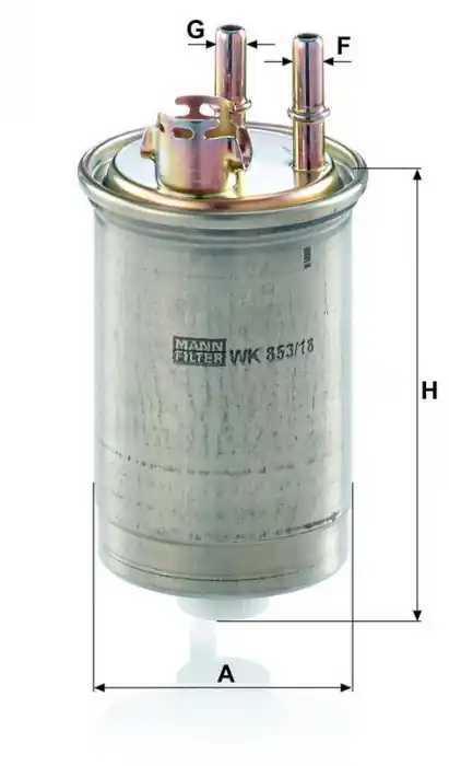Horká Nabídka Palivový filtr MANN WK853/18 (MF WK853/18) - FORD