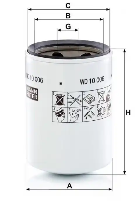 Olejový filtr MANN MF WD10006 Nakupujte Hned