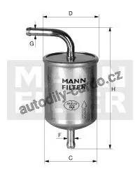 Odeslání Ihned Palivový filtr MANN WK710/1 (MF WK710/1) - SUZUKI