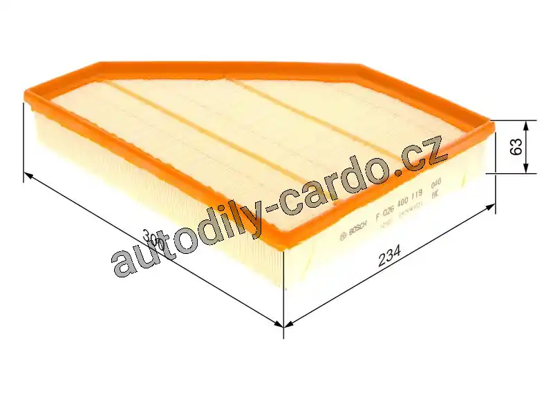 Sezónní Sleva Vzduchový filtr BOSCH (BO F026400119)