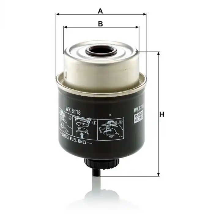 Palivový filtr MANN WK8118 (MF WK8118) Přímo Od Výrobce