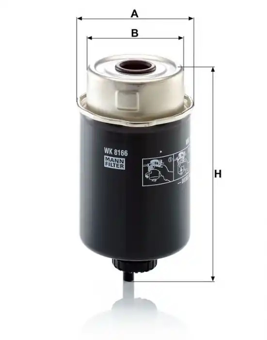 Přímo Od Výrobce Palivový filtr MANN WK8166 (MF WK8166)