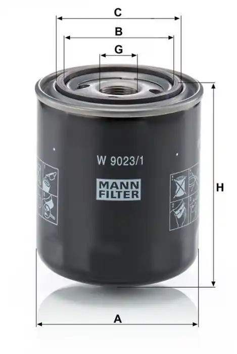 Hydraulický filtr automatické převodovky MANN MF W9023/1 Cenově Výhodný