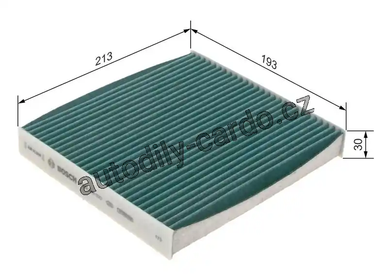 Kabinový filtr BOSCH (BO 0986628523) Dokud Zásoby Vydrží