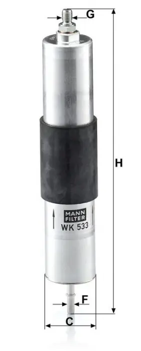 Palivový filtr MANN WK533 (MF WK533) - BMW Výprodej