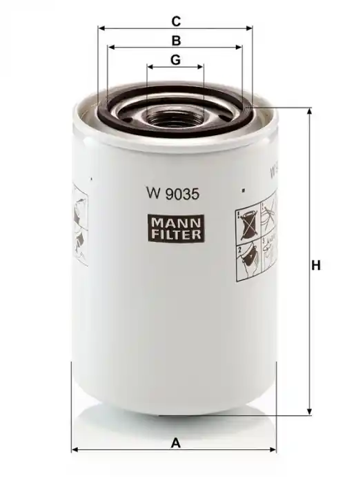 Sleva Olejový filtr MANN MF W9035