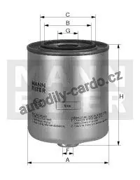 Palivový filtr MANN WK8152 (MF WK8152) Výhodná Nabídka