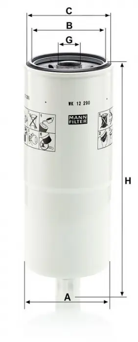 Palivový filtr MANN WK12290 (MF WK12290) Nakupujte Hned