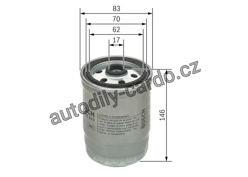 Palivový filtr BOSCH (F026402043) Top Prodej