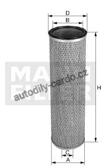 Vzduchový filtr MANN MF CF22269 Výhodná Nabídka