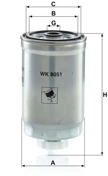 Palivový filtr MANN MF WK8051 Časově Omezené