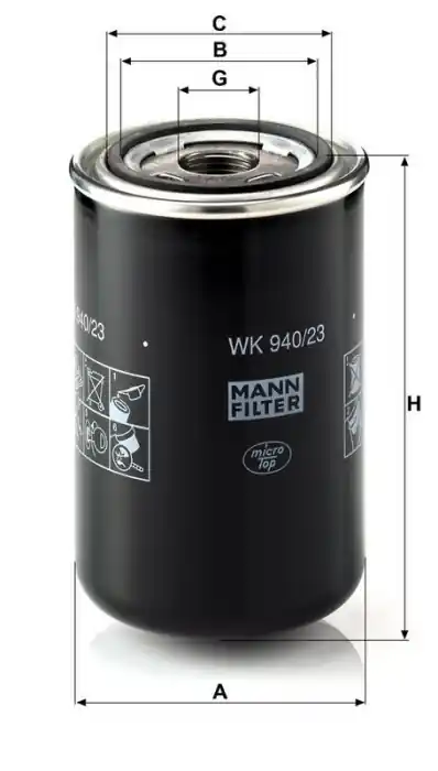 Ihned K Objednání Palivový filtr MANN WK940/23 (MF WK940/23)