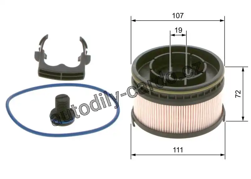 Objednat Nyní Palivový filtr BOSCH F026402261