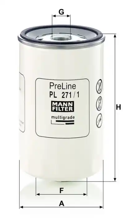 Cenově Výhodný Palivový filtr MANN MF PL271/1